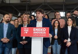 El PSE-EE ha presentado este domingo en Barakaldo sus listas para las elecciones vascas.