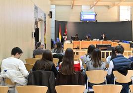 Un momento del juicio celebrado en la Audiencia de Gipuzkoa.