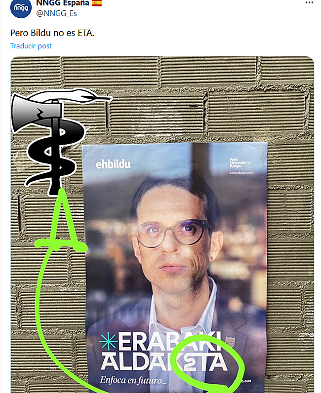 Publicación de NN GG en sus redes sociales.