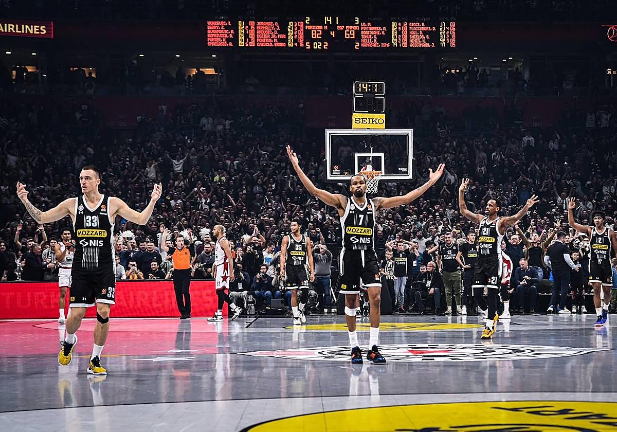 Andjusic, Punter, Nunnally y Leday se rinden ante el Stark Arena de Belgrado tras una remontada.