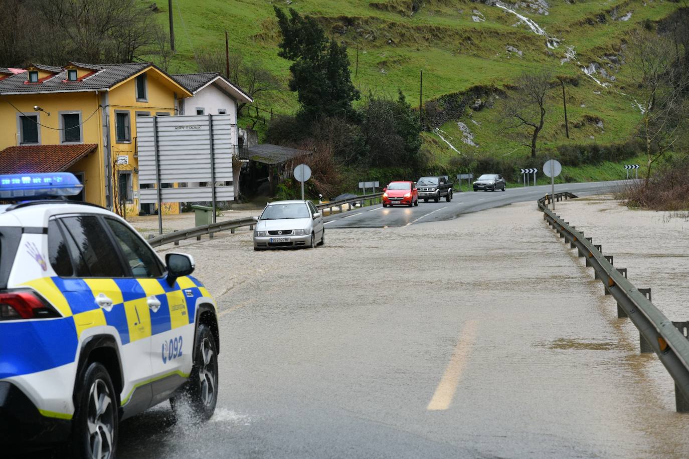 Gipuzkoa, en alerta por las fuertes lluvias