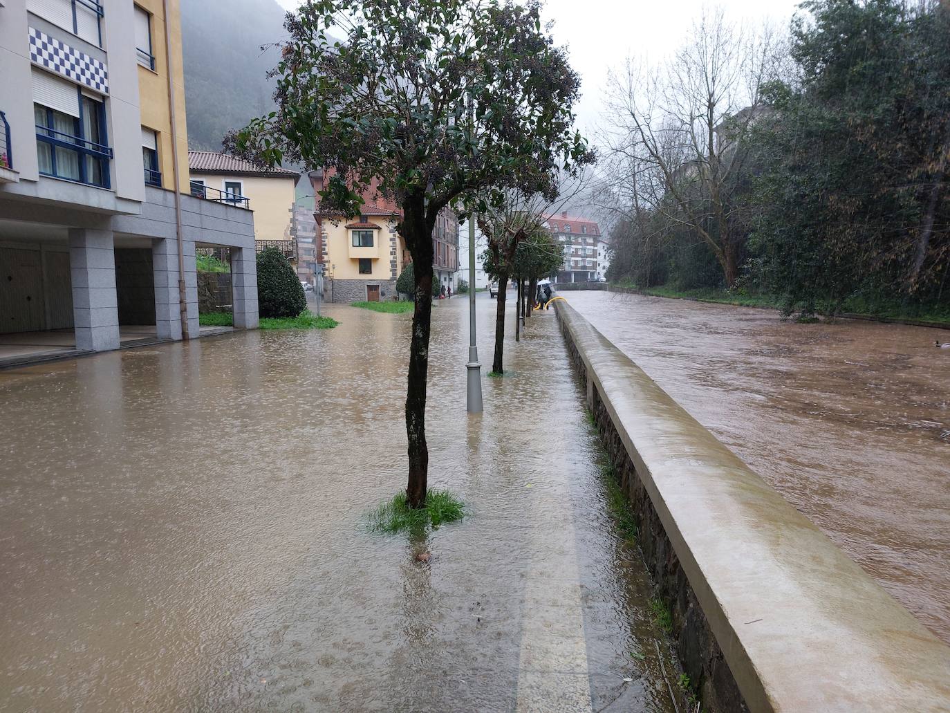 El río en Mendaro.