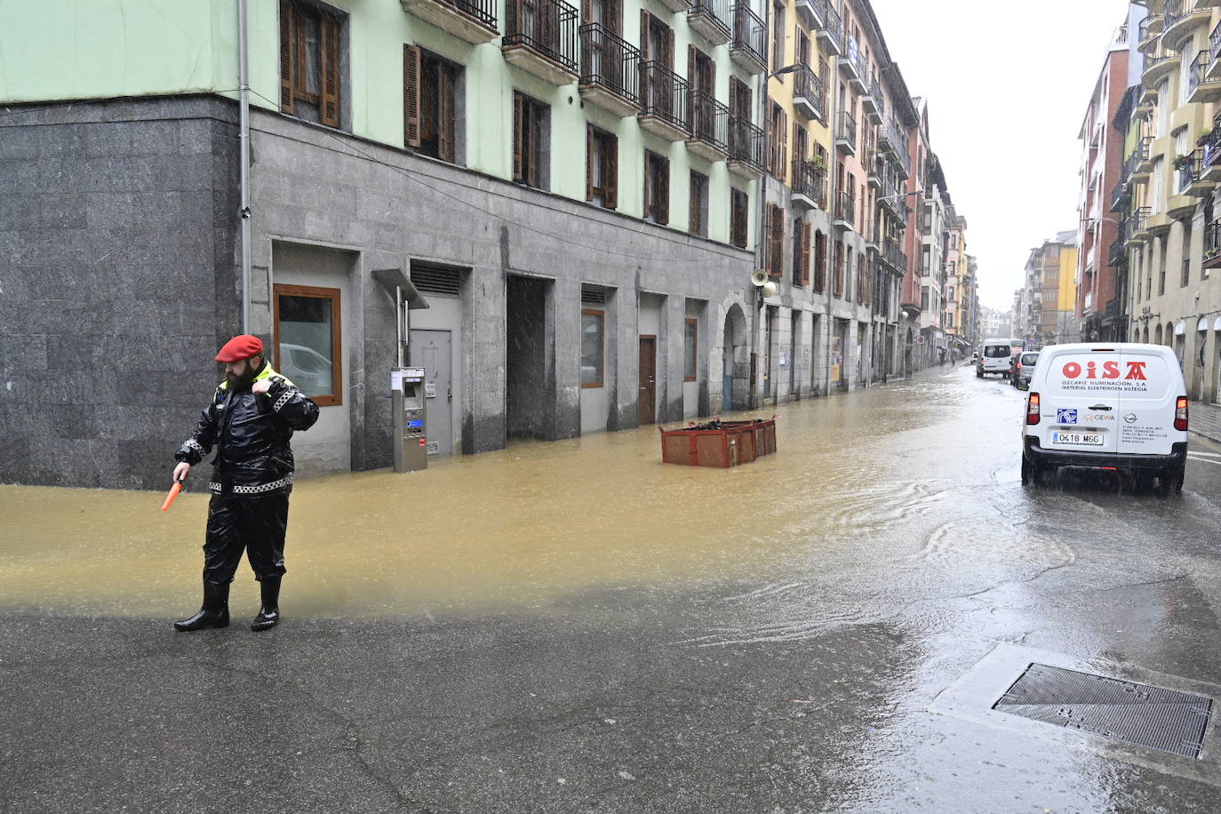 Gipuzkoa, en alerta por las fuertes lluvias