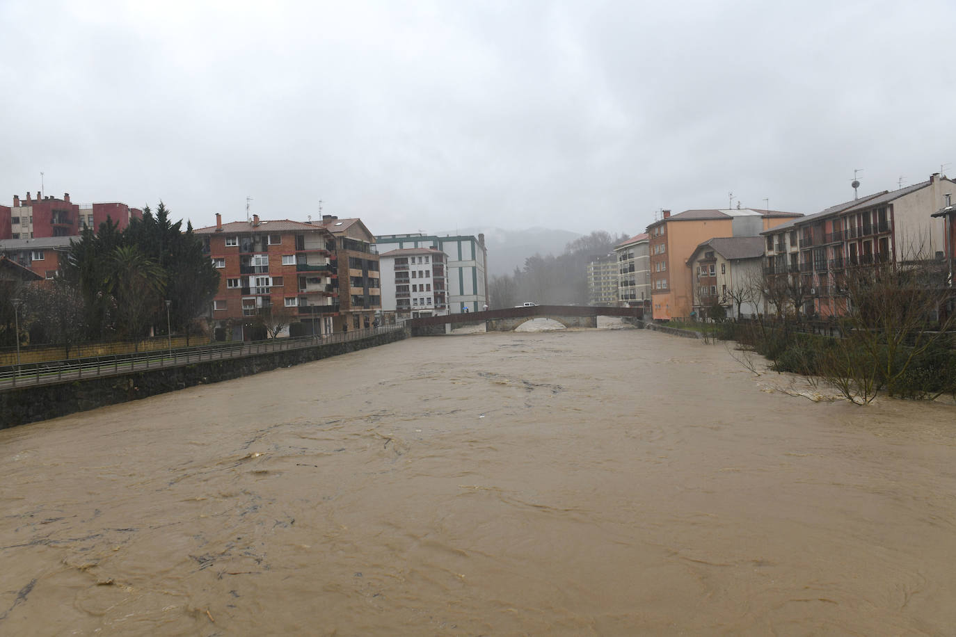 Gipuzkoa, en alerta por las fuertes lluvias