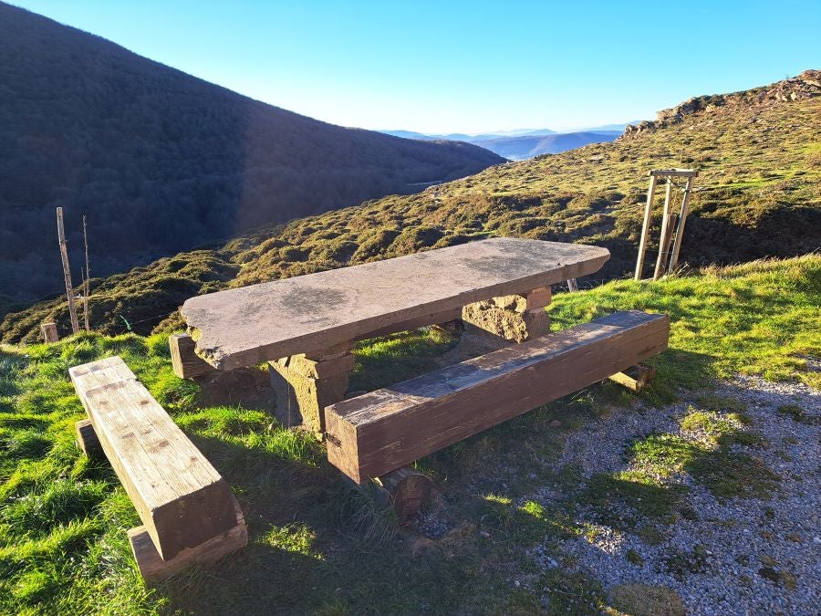 Disfrutando de las vistas desde la cima de Azkenatz