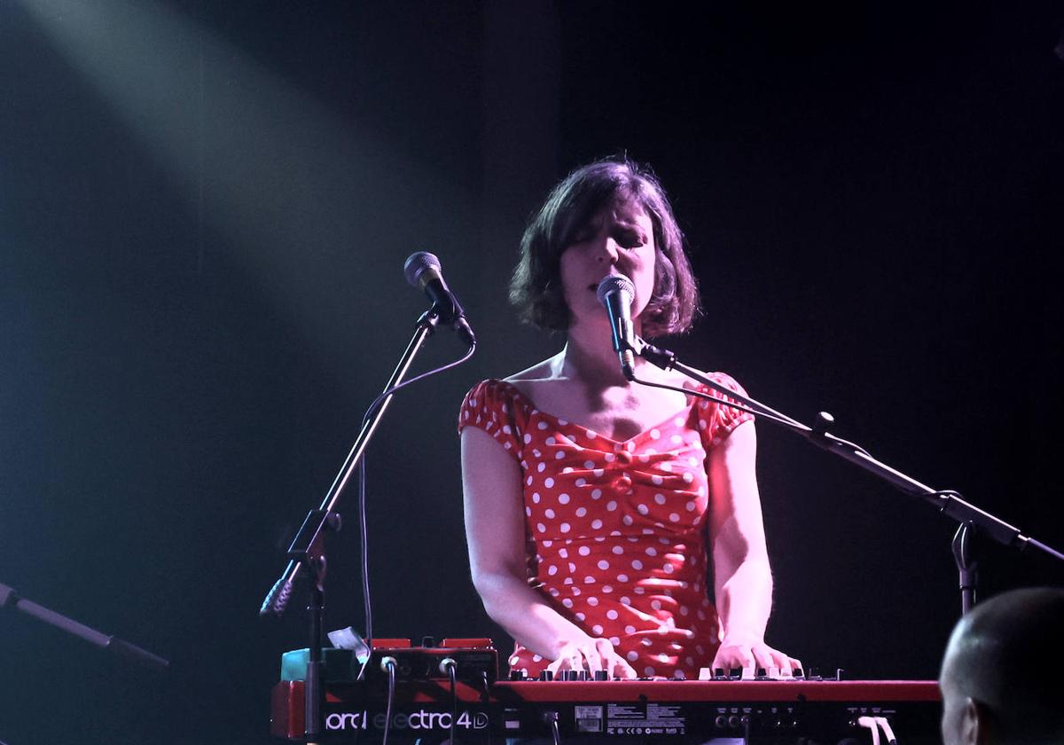 Elena Setién, durante su concierto en el Dabadaba.