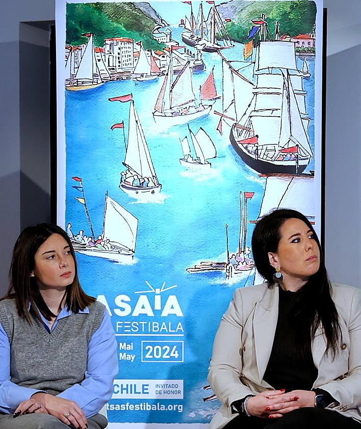 Imagen secundaria 2 - La presentación en Pasaia y una embarcación chilota como la que se va a construir