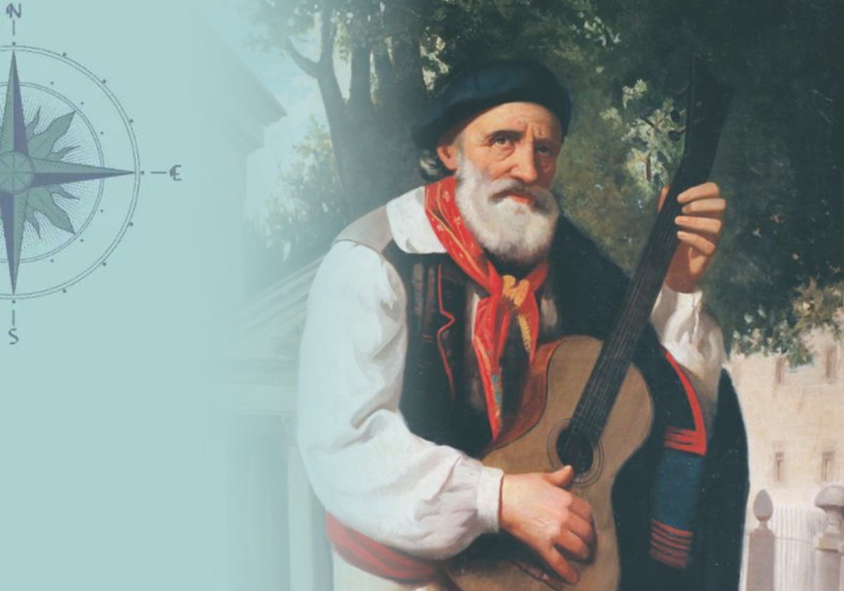 José María Iparraguirre y su vieja guitarra a cuestas