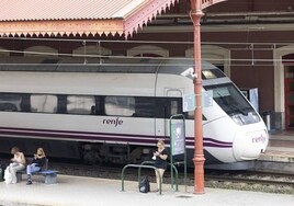 Un Alvia procedente de Madrid llega a la estación del Norte en Donostia.