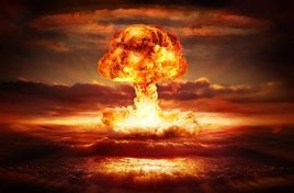 Explosión. Imagen de la explosión, el momento más espectacular de la película de Christopher Nolan.