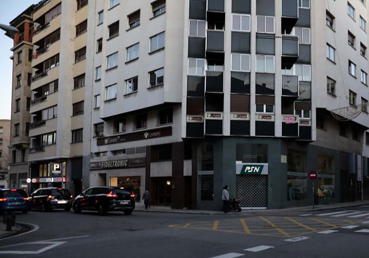 Una vista de la calle Navarro Villoslada, en Pamplona.