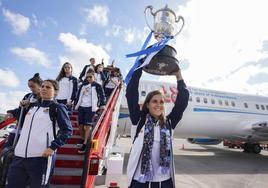 Ramajo, con la Copa.