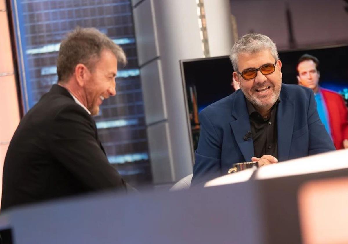 Pablo Motos y Florentino Fernández, ayer en el Hormiguero.