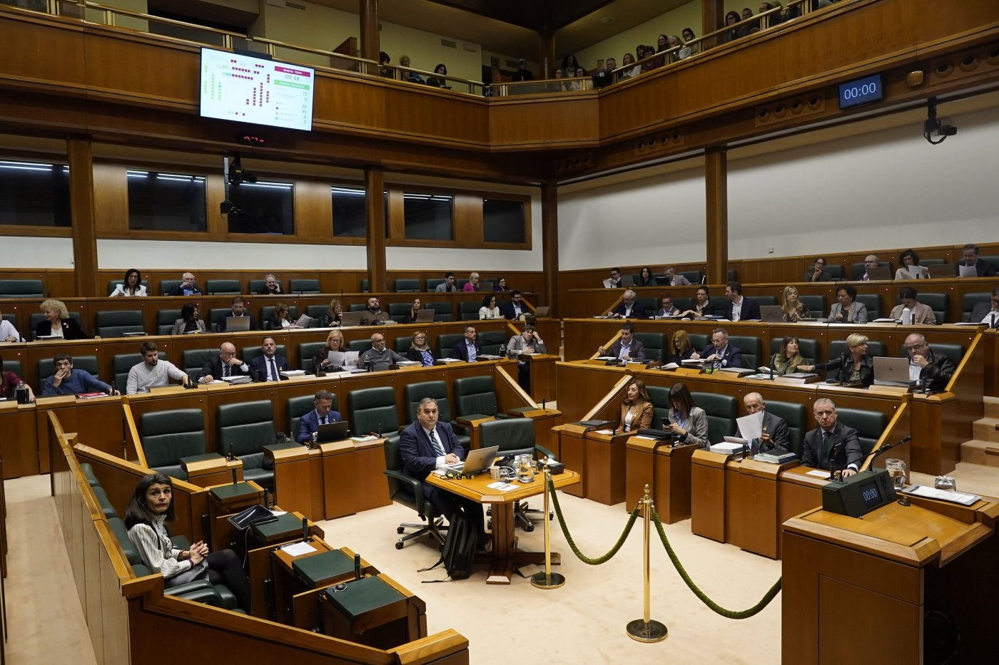 Imagen del Parlamento Vasco, durante una de sus últimas sesiones antes de que Urkullu disolviera la Cámara para convocar las elecciones.