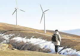 Imagen del parque eólico de Elgea, situado en Álava.