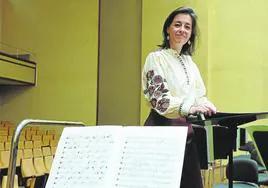 Saskia Venegas, ayer en la sede de Euskadiko Orkestra.