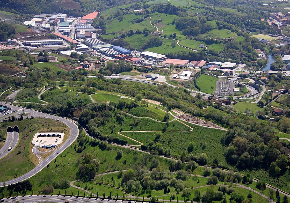 Vista general del parque de Ametzagaña de San Sebastián.