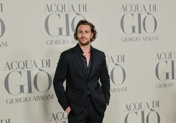 Aaron Taylor Johnson durante un acto promocional hace unos días en Madrid.