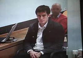 José Diego Yllanes, durante el jucio por el asesinato de Nagore Laffage.