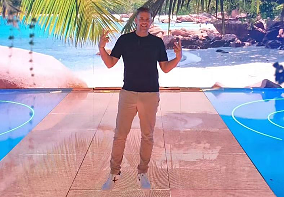 David Seco, en una de las galas de Supervivientes donde participa como defensor de Gorka Ibarguren.