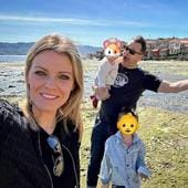 El selfie familiar compartido por Andrea Ropero en redes