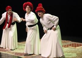 Una escena de la representación del espectáculo teatral 'Ali Baba eta 40 lapurrak'.
