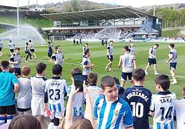Merino, ausencia en la sesión además de Kubo, Brais, Aihen y Carlos Fernández.