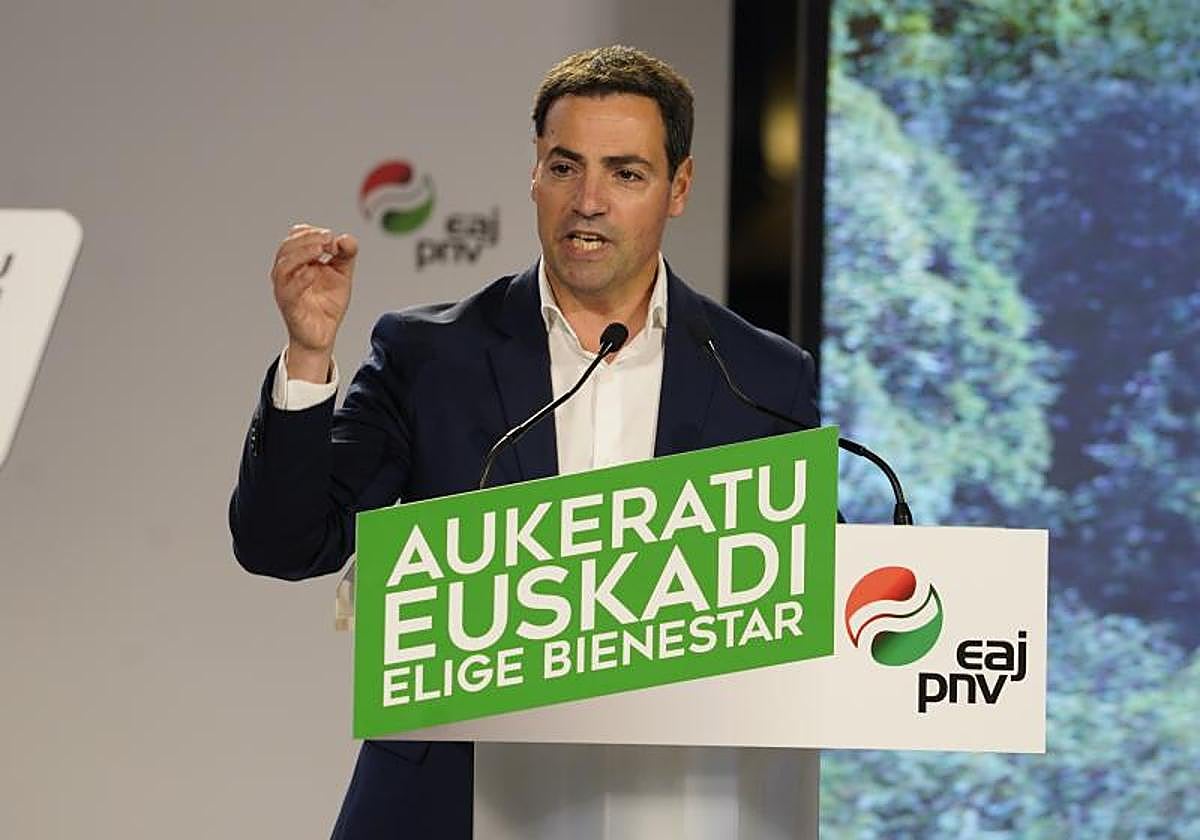 El candidato a Lehendakari y cabeza de lista por Bizkaia, Imanol Pradales.