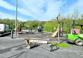 Actualmente se está trabajando en el parque de Amute.