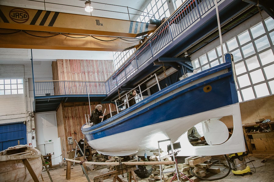 La Guipúzcoa en pleno proceso de restauración