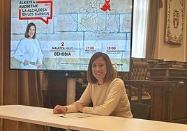 Cristina Laborda, este miérciles en la Sala Capitular del Ayuntamiento.