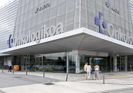 Entrada principal a Onkologikoa, que está culminando su integración en Osakidetza.
