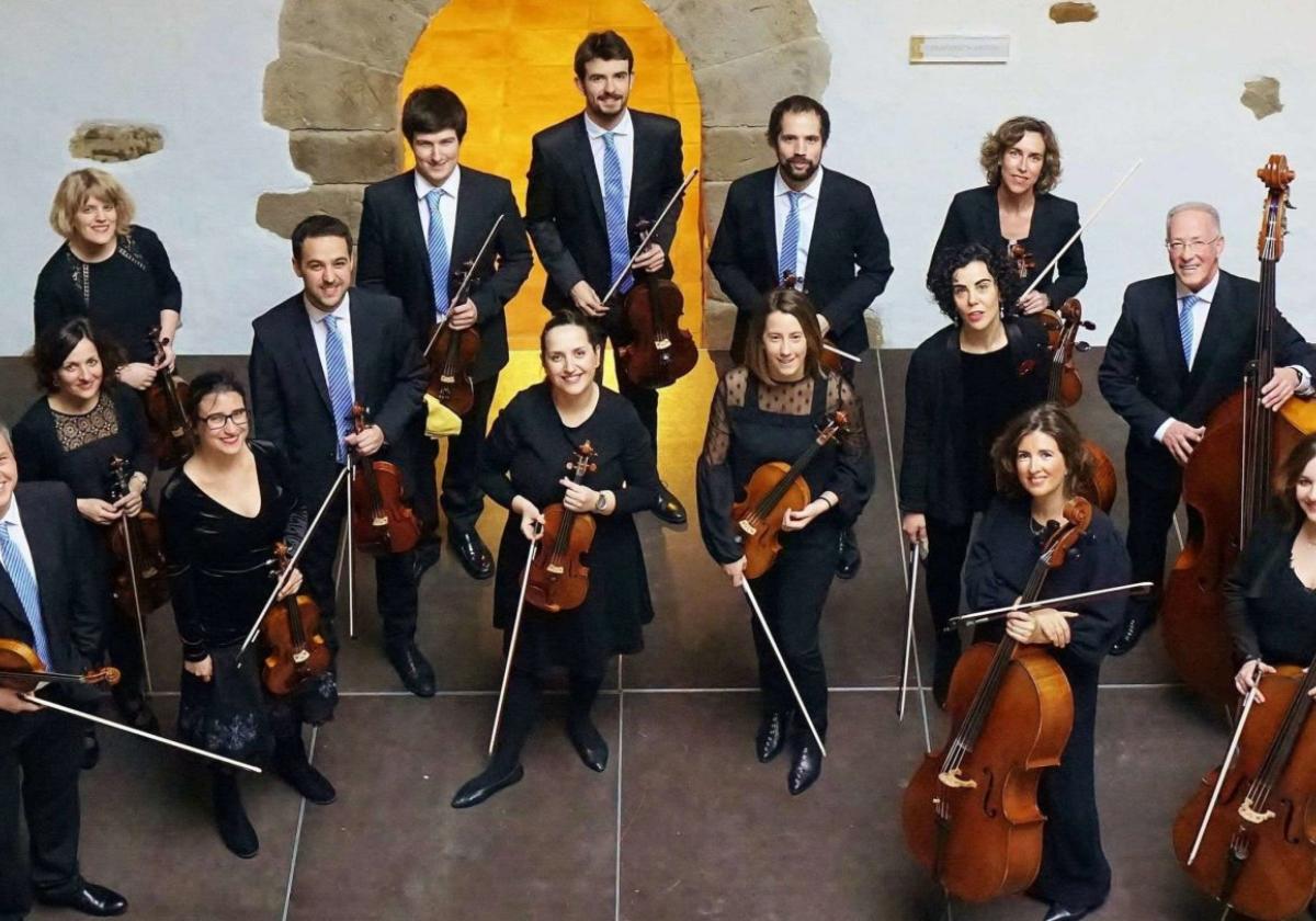 Los integrantes de Oiasso Kamerata que actúan esta tarde en el Auditorio Gezala.