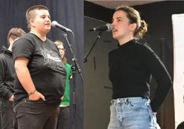 Haizea Arana eta Maider Arregi Zestoa eta Gabiriako saioetan.