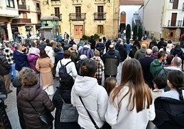 Concentración contra una agresión el pasado enero en Zarautz.