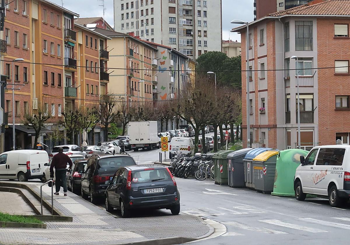 Imagen de archivo de una calle de Altza, barrio de San Sebastián.