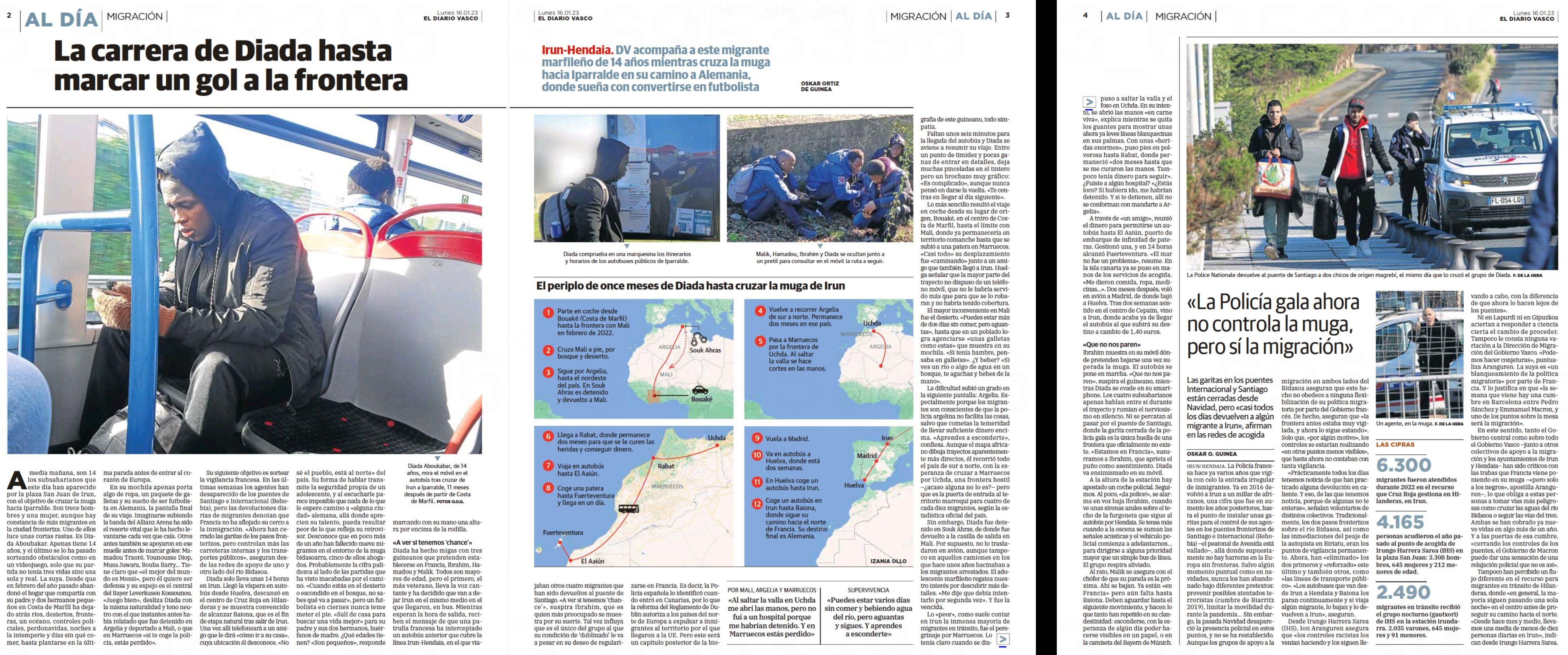 'La carrera de Diada hasta marcar un gol a la frontera'