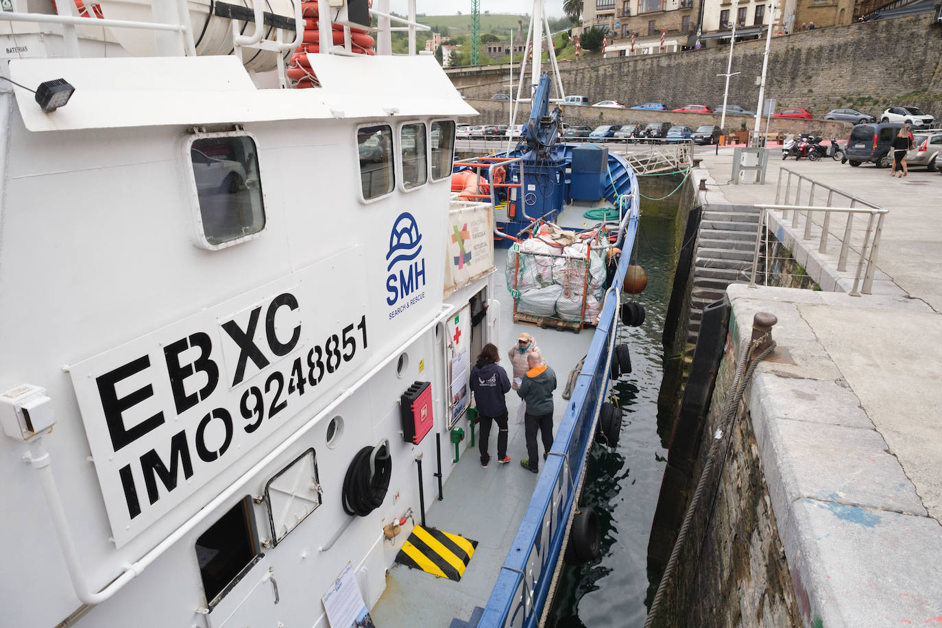 Una visita al interior del &#039;Aita Mari&#039;