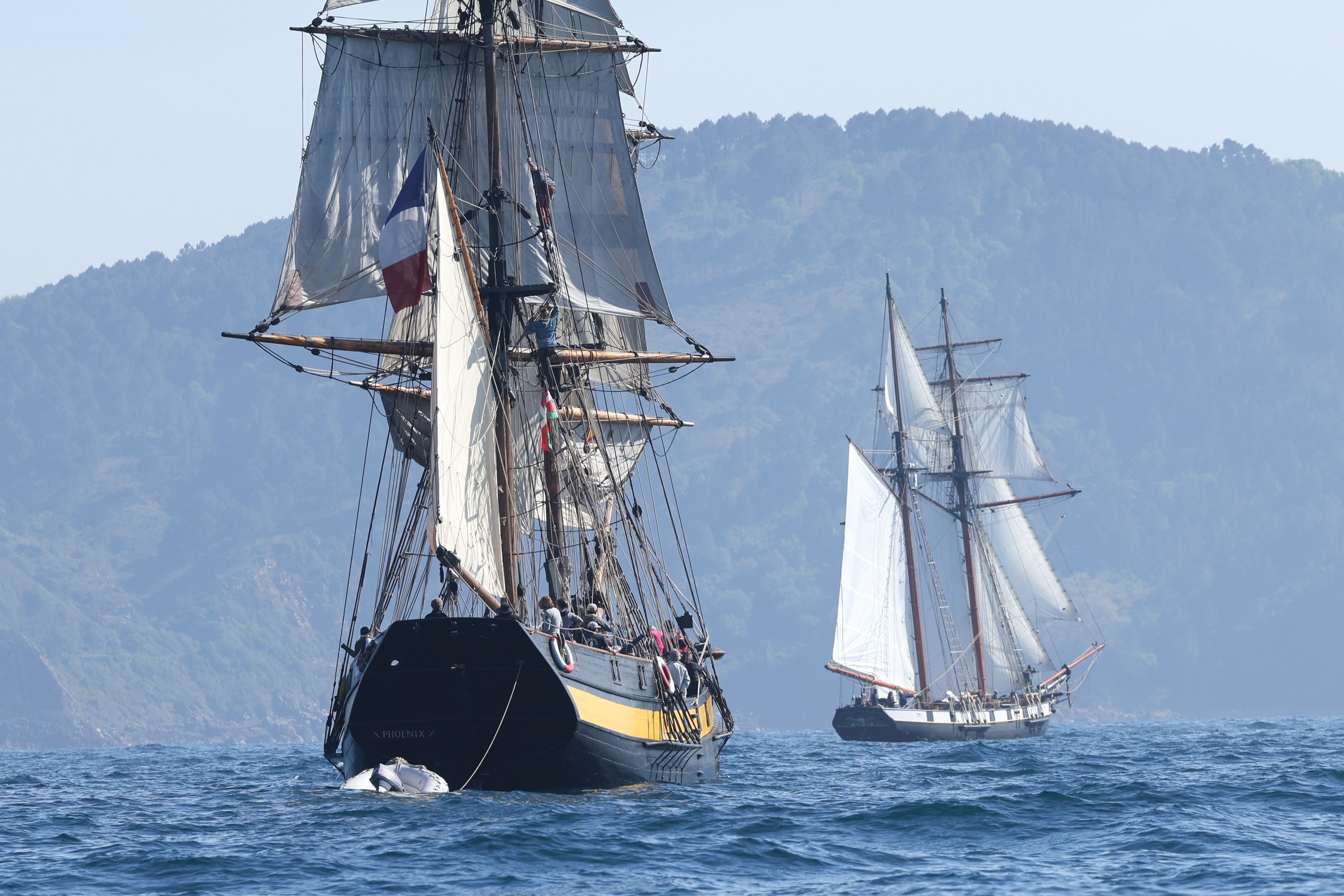 Las mejores imágenes de la entrada de los barcos en la bahía