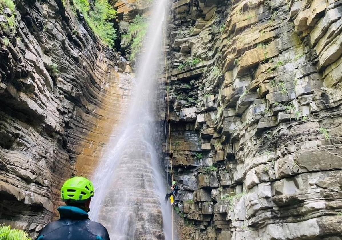 Imagen del Barranco de Sía cedida por la Guardia Civil.