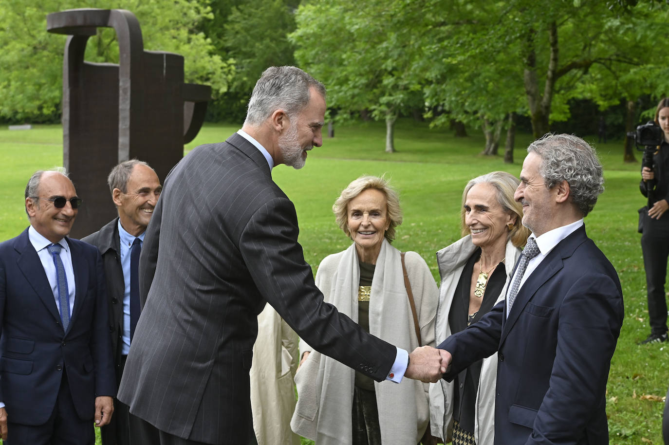 La visita del rey Felipe VI a Chillida Leku, en imágenes