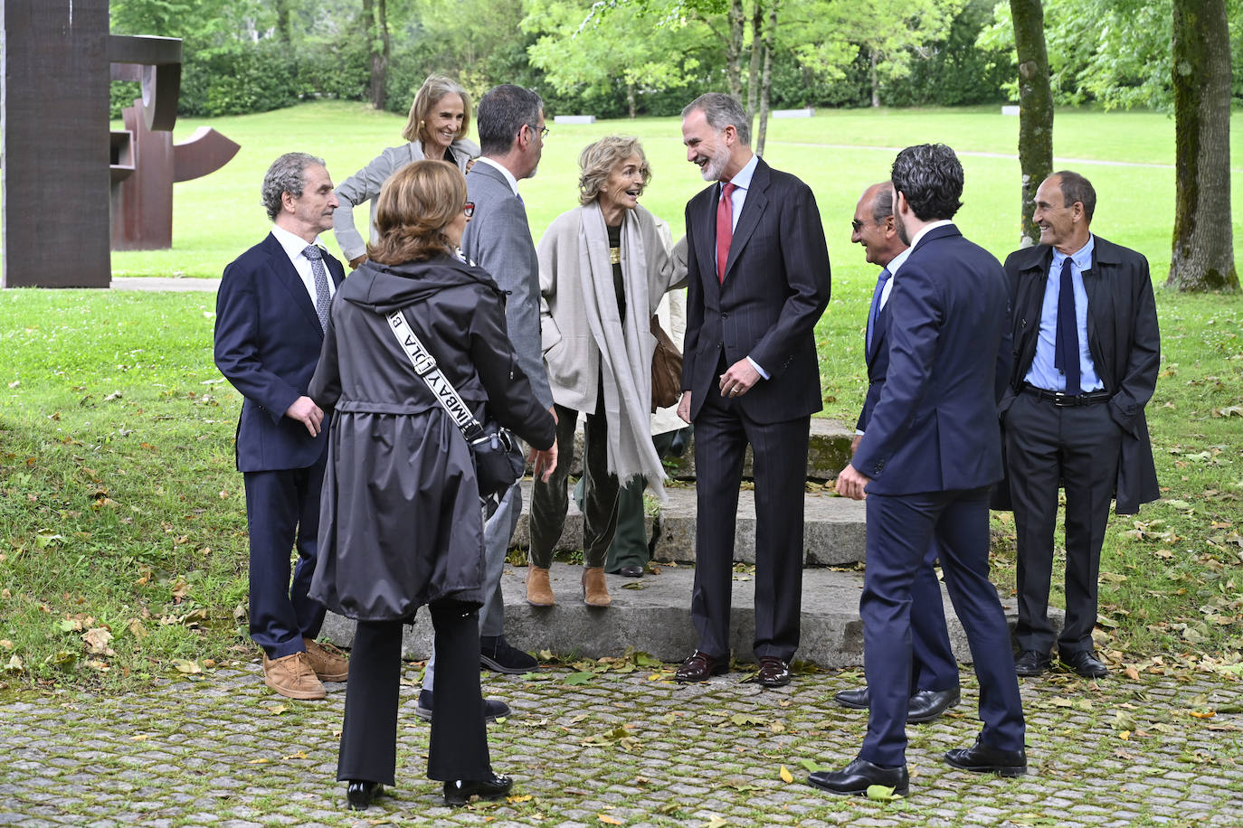 La visita del rey Felipe VI a Chillida Leku, en imágenes