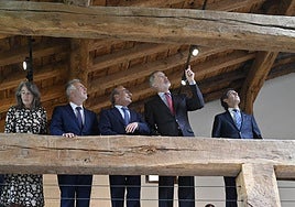 El Rey vuelve a Chillida Leku para inaugurar la exposición '100 años de Eduardo Chillida con la Colección Telefónica'.