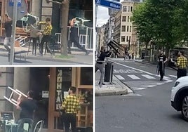 «Se lanzaron sillas, sacaron un machete... y todo delante de los autobuses escolares»