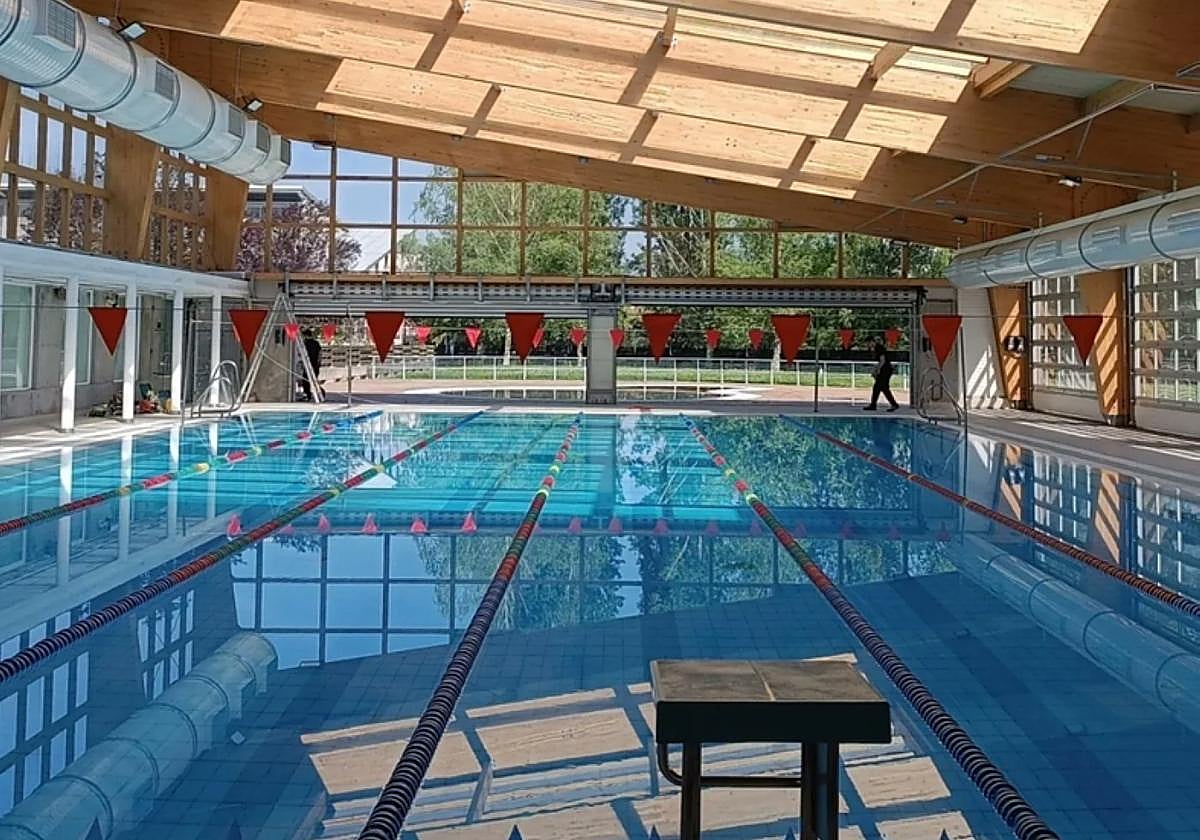 Así ha quedado la nueva piscina de Fanderia tras las obras.