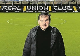 Igor Emery, presidente del Real Unión, en el Stadium Gal.