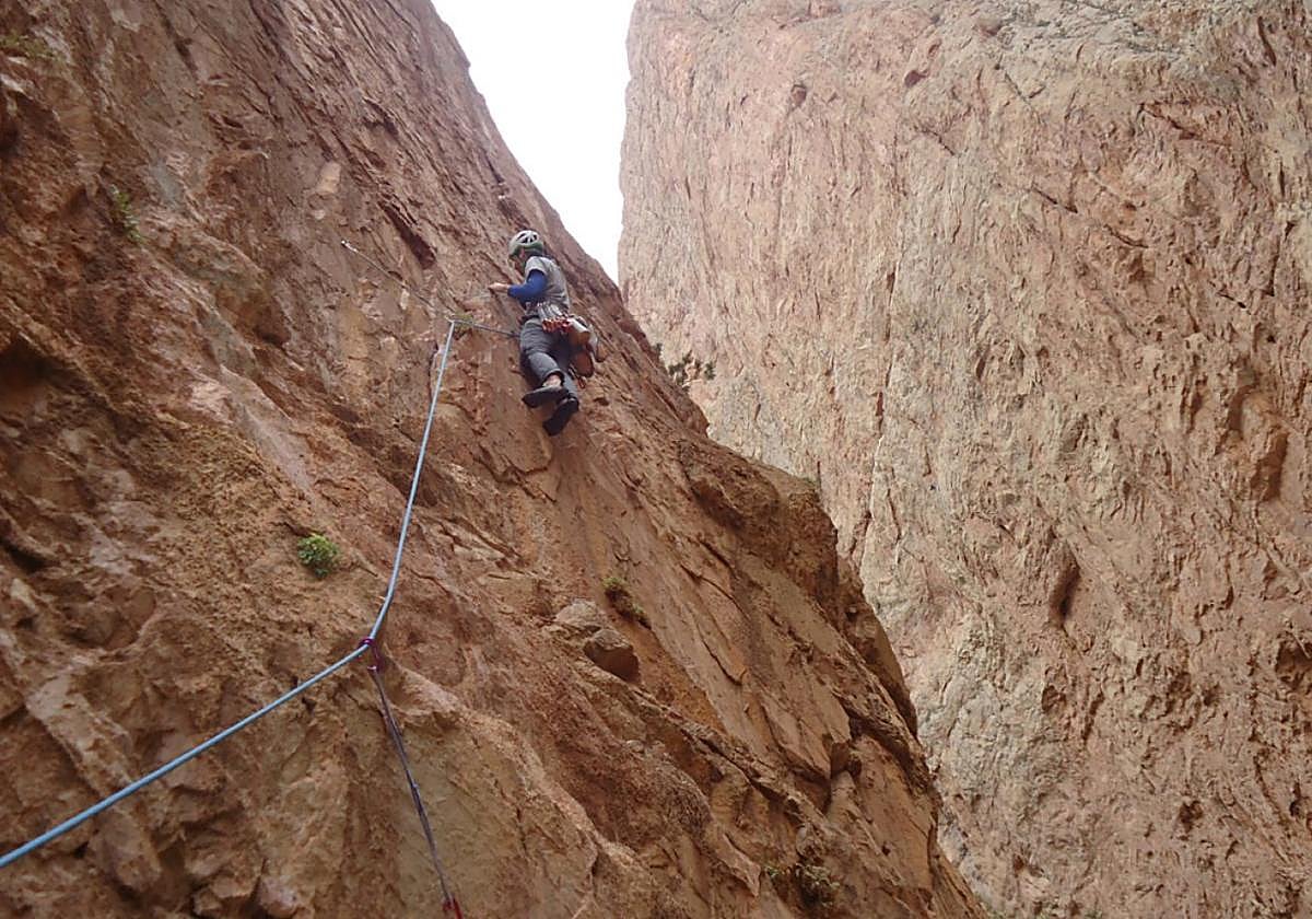 La zona es un paraíso para los escaladores.