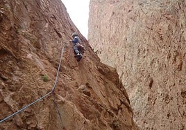 La zona es un paraíso para los escaladores.