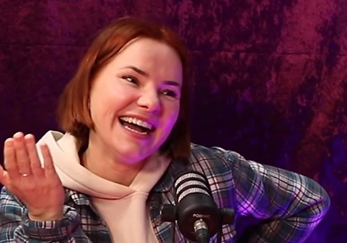 Aitziber Garmendia, durante su entrevista en el podcast 'Benetan Zabiz'.