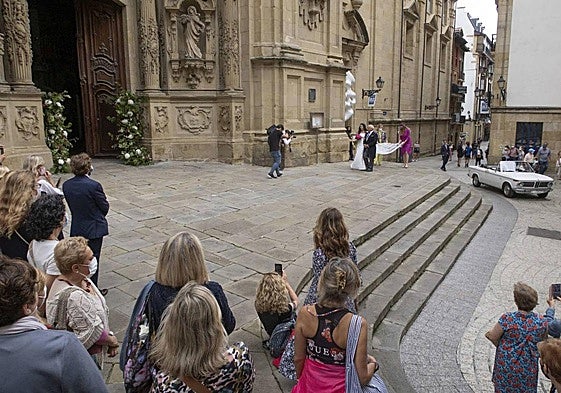 Imagen de archivo de una boda celebrada en San Sebastián.